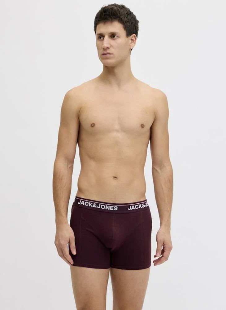 JACK & JONES  5 Pack Of Logo Trunks for Men | Best Price UAE